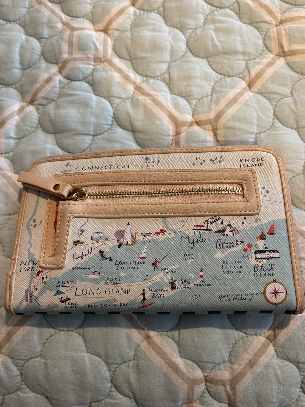 Spartina 449 Northeastern Harbors Snap Wallet - Picture 3 of 5